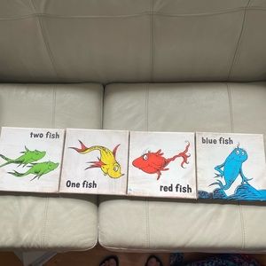 Dr Seuss Wall art.